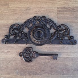 Öntöttvas Kulcstartó Kulcsos