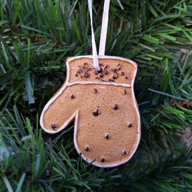 Karácsonyi dísz - Mézeskalács Kesztyű Akasztós