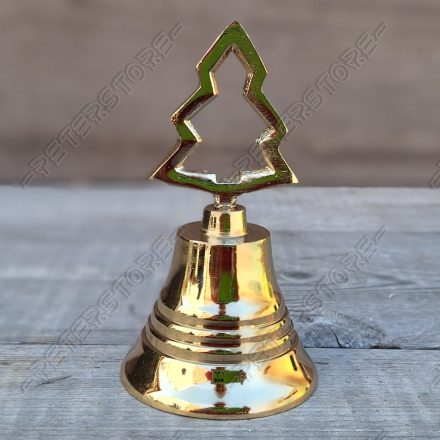 Karácsonyi csengő - Fenyőfa Arany színű