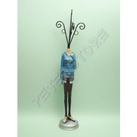 Ékszertartó Női alakú - Kék pulóveres csajszi