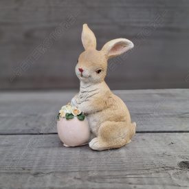 Nyúl, Nyuszi Virággal Figura