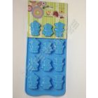 Szilikon Bonbon, Jégkocka forma Robotok Kék