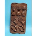 Szilikon Bonbon, Jégkocka forma Divat Barna Dobozos