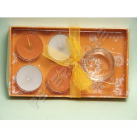 Mécses szett, csillag alakú mécsestartóval