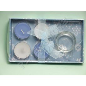 Mécses szett, csillag alakú mécsestartóval