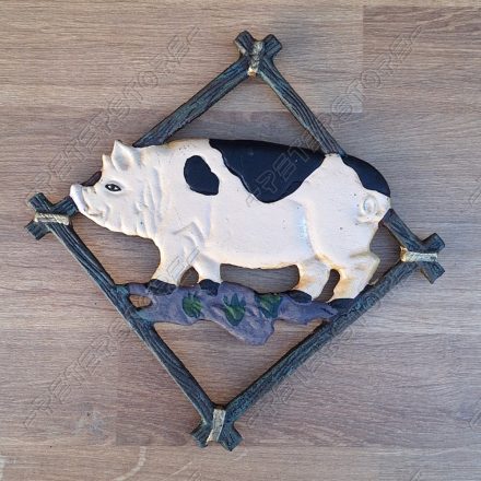 Öntöttvas Edényalátét Malac