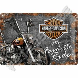   Retró Fém Tábla - Harley-Davidson Motor Reklámtábla Dombornyomott