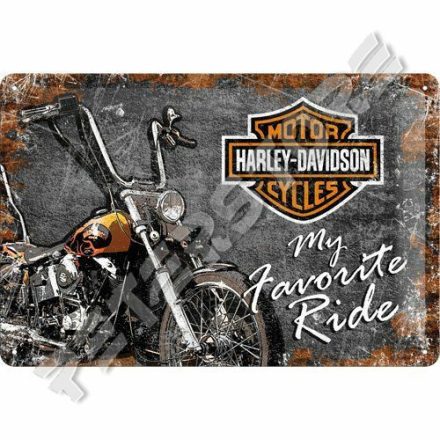 Retró Fém Tábla - Harley-Davidson Motor Reklámtábla Dombornyomott