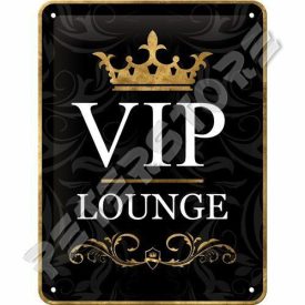   Retró Fém Tábla - VIP Lounge - VIP Társalgó, Tárgyaló Dombornyomott