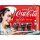 Retró Fém Tábla - Coca-Cola - Frissítő Coca-Cola Reklámtábla Dombornyomott