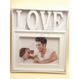   Fali Fényképtartó képkeret 1 db 13x18cm képnek Love Fehér
