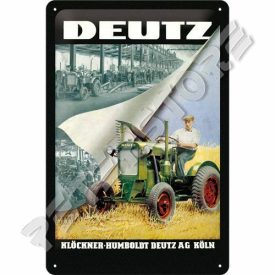   Retró Fém Tábla - Deutz Traktor Reklámtábla Dombornyomott