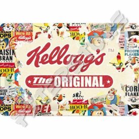 Retró Fém Tábla - Kelloggs Dombornyomott
