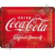 Retró Fém Tábla - Coca-Cola - Frissítse Fel Magát Reklámtábla Dombornyomott