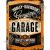 Retró Fém Tábla - Harley-Davidson Garage, Garázs Dombornyomott