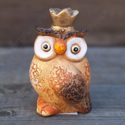 Kerámia Bagoly Figura