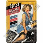 Retró Fém Képeslap - Best Garage For Motorcycles