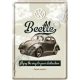 Retró Fém Képeslap - Volkswagen VW Bogár