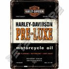 Retró Fém Képeslap - Harley-Davidson Pre-Luxe Motor Olaj