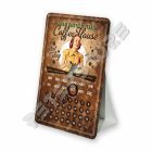 Retró Fém Asztali Öröknaptár - Kávéház, Olasz kávé