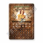 Retró Fém Asztali Öröknaptár - Kávéház, Olasz kávé