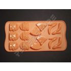 Szilikon Bonbon, Jégkocka forma Divat Narancssárga