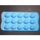 Szilikon Bonbon, Jégkocka forma Kagyló Kék