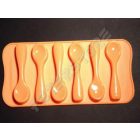 Szilikon Bonbon, Jégkocka forma Kanál Narancssárga