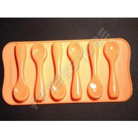 Szilikon Bonbon, Jégkocka forma Kanál Narancssárga