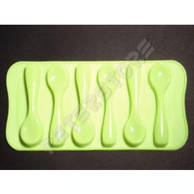 Szilikon Bonbon, Jégkocka forma Kanál Zöld