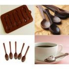 Szilikon Bonbon, Jégkocka forma Kanál Zöld