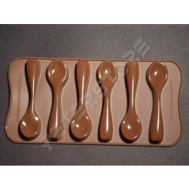 Szilikon Bonbon, Jégkocka forma Kanál Barna