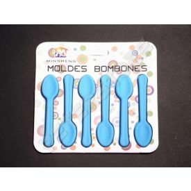 Szilikon Bonbon, Jégkocka forma Kanál Kék