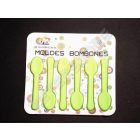 Szilikon Bonbon, Jégkocka forma Kanál Zöld