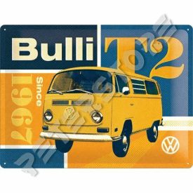   Retró Fém Tábla - Volkswagen VW T2 Busz Reklámtábla Dombornyomott
