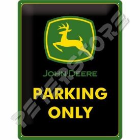   Retró Fém Tábla - John Deere Parkoló Reklámtábla Dombornyomott