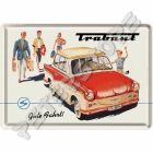 Retró Fém Képeslap - Trabant