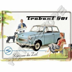 Retró Fém Képeslap - Trabant