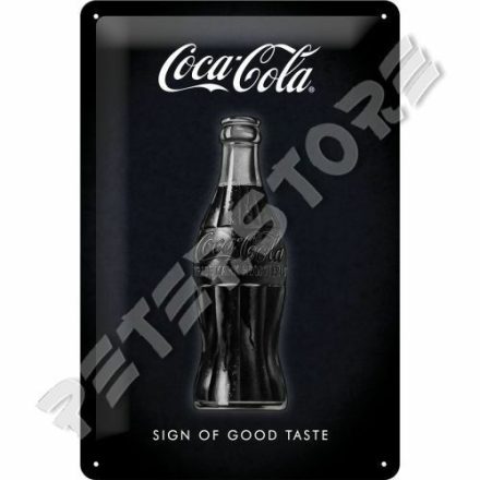 Retró Fém Tábla - Coca-Cola Palack Reklámtábla Dombornyomott