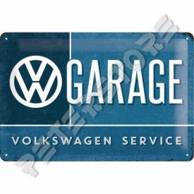   Retró Fém Tábla - Volkswagen Service, Garage - VW Garázs,szerviz Dombornyomott
