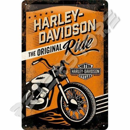 Retró Fém Tábla - Harley-Davidson Motor Reklámtábla Dombornyomott