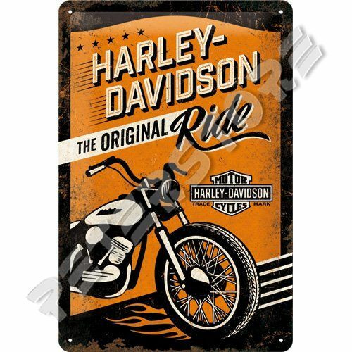 Retró Fém Tábla - Harley-Davidson Motor Reklámtábla Dombornyomott