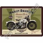 Retró Fém Képeslap - Harley-Davidson 1936 61 E Knucklehead Motor