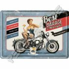 Retró Fém Képeslap - Best Garage For Motorcycles