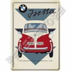 Retró Fém Képeslap - BMW Isetta