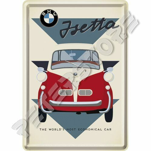 Retró Fém Képeslap - BMW Isetta