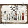 Retró Fém Képeslap - Coca-Cola Palackok