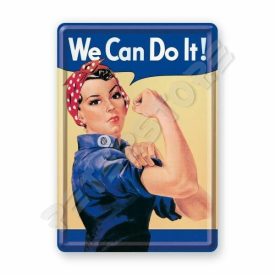   Retró Fém Képeslap - We can do it! - Meg tudjuk csinálni!
