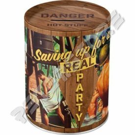 Retró Fém Persely - Real Party