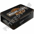 Retró Fémdoboz - Harley-Davidson Dombornyomott